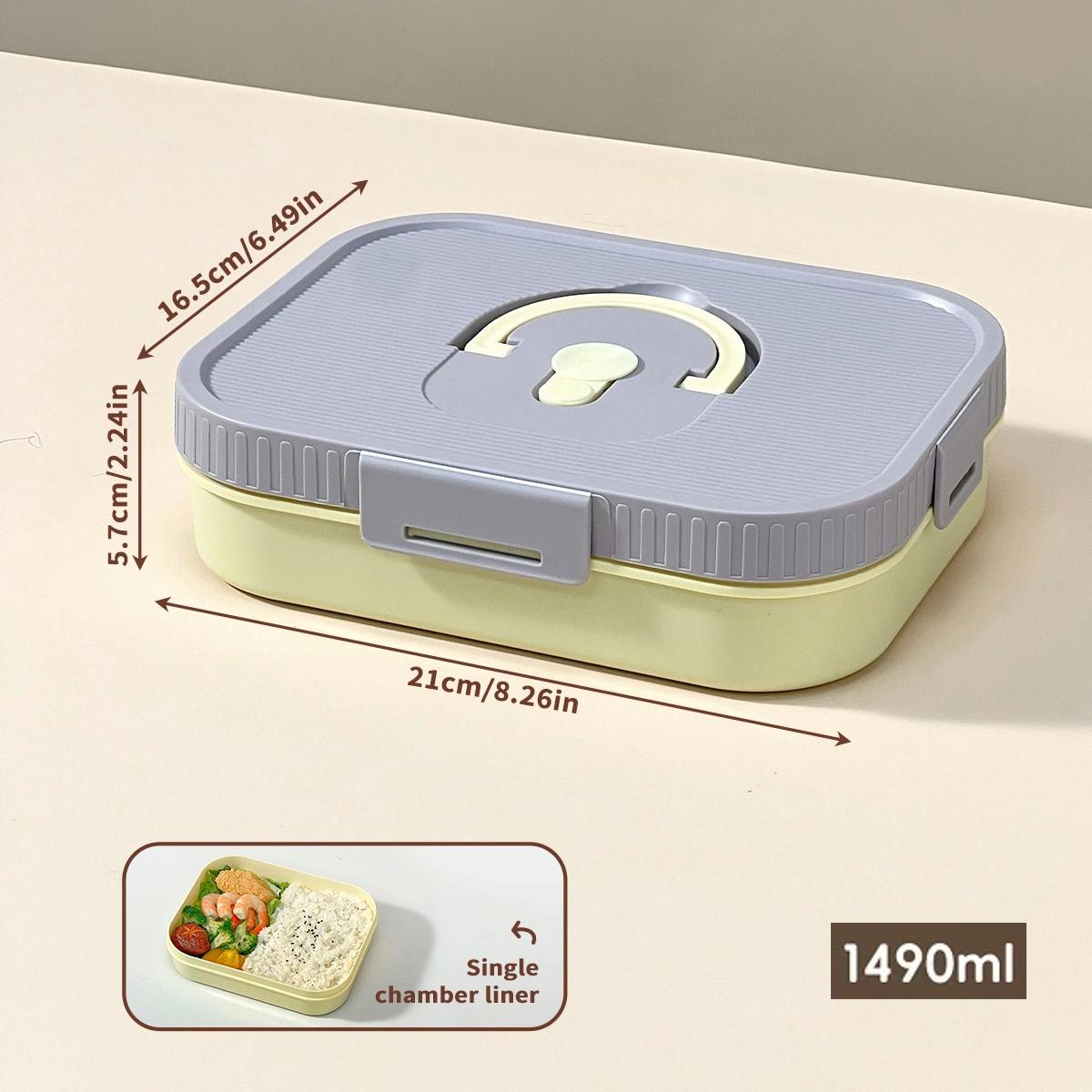 

Reusable Plastic Lunch Container With Compartment Portable Sealed Lunch Box School Picnic Fruit Salad Bento Box Microwave Safe