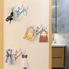 Self Adhesive Wall Hook Without Drilling Coat Bag Bathroom Door Kitchen Towel Hanger Deer Head Hook Storage Accessories
