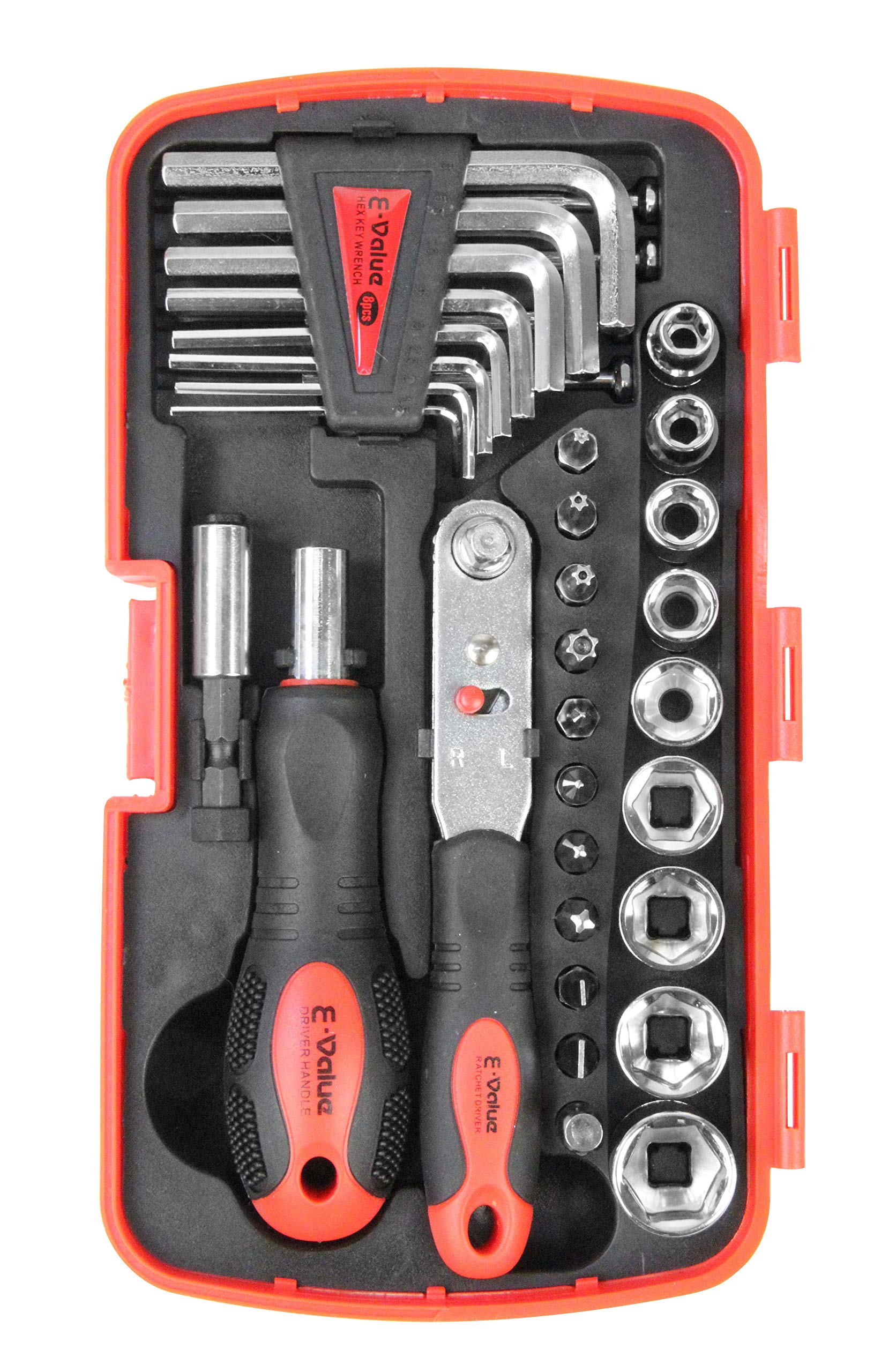 

Screwdriver Wrench Set for Furniture Assembly and E-Value 35-Piece & Maintenance, EMT-35C