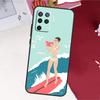 Surfboard Surfing Surf Girl Case For Oppo A60 A80 A40 A18 A38 A58 A78 A98 A96 A76 A16 A94 A74 A54 A15 A17 A57 A77 A5 Pro