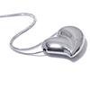 Yhpup Trendy Stainless Steel Smooth Thick Heart Love Necklace Pendant 18K PVD Plated Romantic Gift Daily Jewelry Waterproof