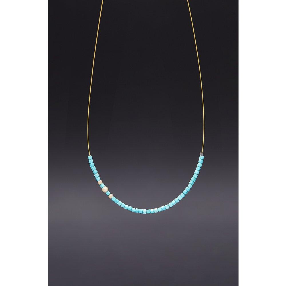 [Hazina] Invisible_2Mm Turquoise Necklace