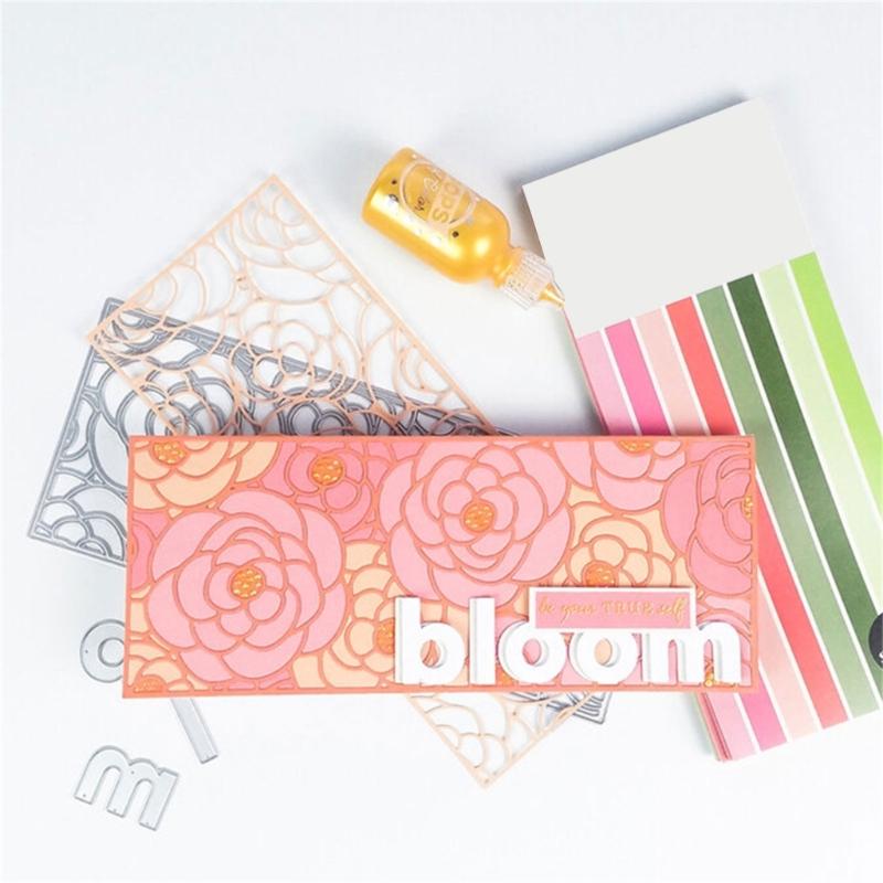 Ästhetische Blumen Stanzformen Kohlenstoffstahl Stanzschablonen Metall Prägeschablonen für Scrapbooking Kartenherstellung Album