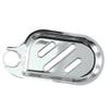 Wall Mounted Lift Shower Soap Tray with Hollow Design ABS Material Chrome Plated for Bathroom Rod Installation Silver 17x8.5cm