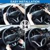 Universal Car Steering Wheel Cover Anti-slip Protective Cover Soft And Odorless Silicone Steering Car Wheel Cover Protection