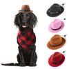 Creative Pet Hat, Dog Cowboy Hat Triangle Towel Set Pet Headgear Cat Dress Up Headgear Cowboy Hat