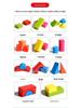 Colored Wooden Blocks - Educational Assembling Toy for Toddlers