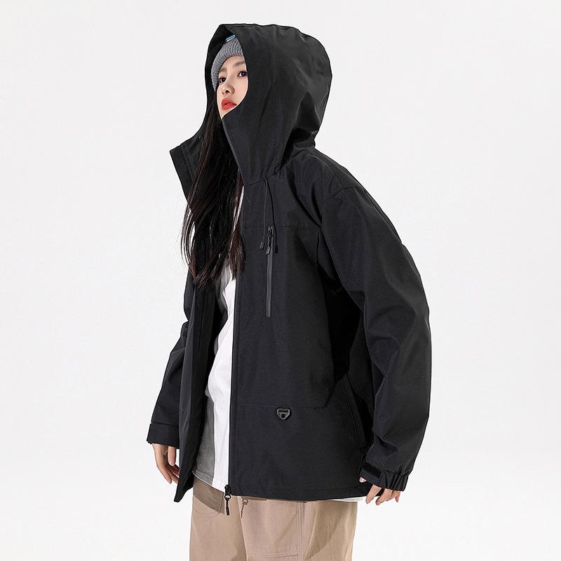 Spring & Autumn Unisex Windproof Mountaineering Jacket - Trendy, Loose-Fit, Water-Repellent Outdoor Windbreaker