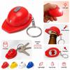 Helmet Shaped Keychain Pendant With LED Light Portable Beer Opener Beer Bottle Opener  Bar Party