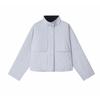 Niche Women's Short Jacket Women's Loose Stand-up Collar Snap-button High-density Cotton Twill Tooling Jacket