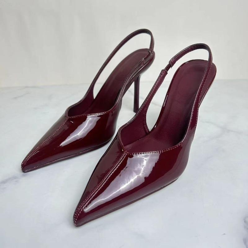 Luxury  Women Modern Sandals  Summer Pointed Toe Sexy Lady High Heels Shoes for Wedding Evening Party Stilettos
