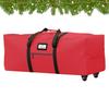 Christmas Tree Storage Dustproof Holiday Decorations Container Rolling Christmas Tree Bag With Wheels For Garland Travel Outdoor