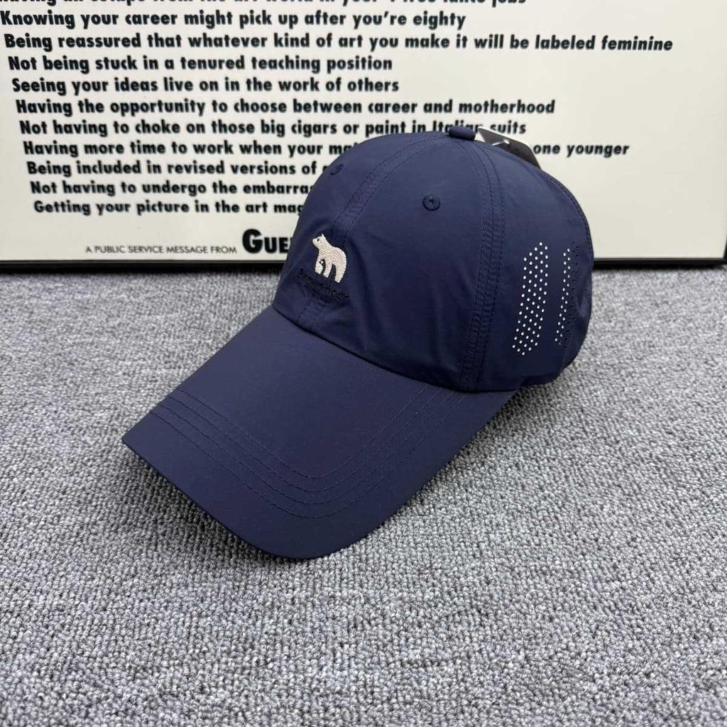 ins wind bear embroidered cap, summer mesh breathable quick-drying baseball cap Versatile sun hat