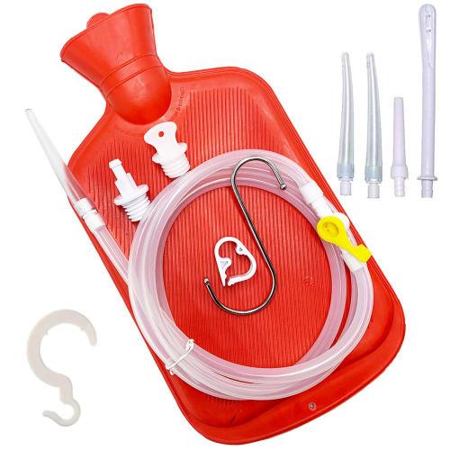 

Yellowant Colon Cleansing Enema Bag Kit  2L Silicone Hose, 5 Enema Tips, Home Water & Colon Detox Cleansing Kit