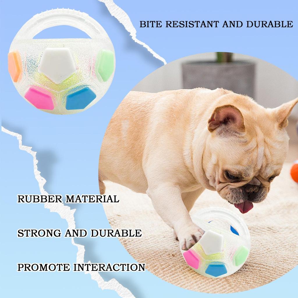 Tough Interactive Squeaky Ball Toy for Dogs - Durable Chew Toy for Aggressive Chewers, Pet Training & Fetch Play