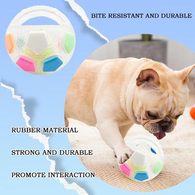 Tough Interactive Squeaky Ball Toy for Dogs - Durable Chew Toy for Aggressive Chewers, Pet Training & Fetch Play