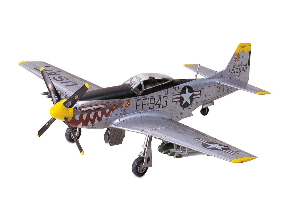 Tamiya 1/72 Warbird Collection No. 54 U.S. Army North American F-51D Mustang Korean War Version Plastic Model Kit 60754