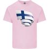 Curled Finland Flag Finnish Day Football Unisexs Light Cotton TShirt