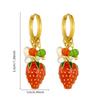 Drop Earrings Strawberry Earrings Ear Buckles Women Dangle Earrings Female Fashion Earrings Perfect for Daily Wear