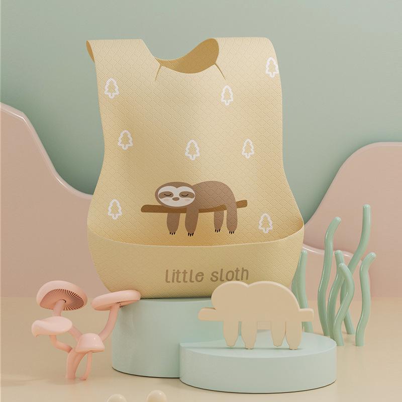 Vattentät Engångs Babyhaklapp med Risficka