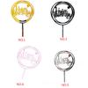 Acrylic Baby Shower Birthday Party Round Love Cake Topper Cupcake Dessert Happy Birthday Decoration
