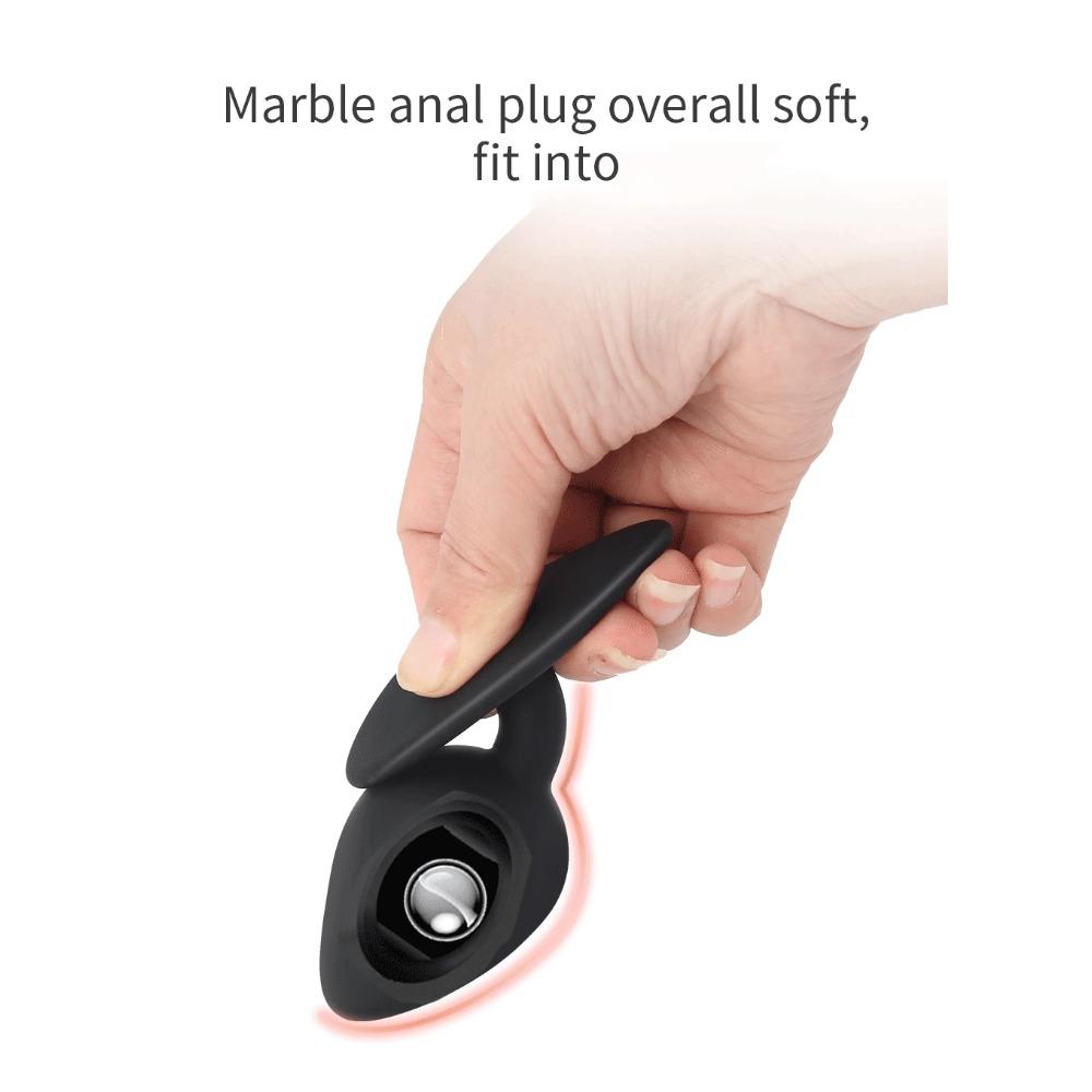 Rolling Bead Vibrating Anal Plug Wearable Butt Plug Stimulation Anus Masturbator G-Spot Massage Dildo  Sex Toy for Man Women