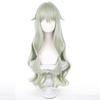 Light Green Long Wig for and Other Includes Wig Perfect for Cultural School and Other Cosplay, Disguise, Occasions. Heat-resistant. Net. Festivals,
