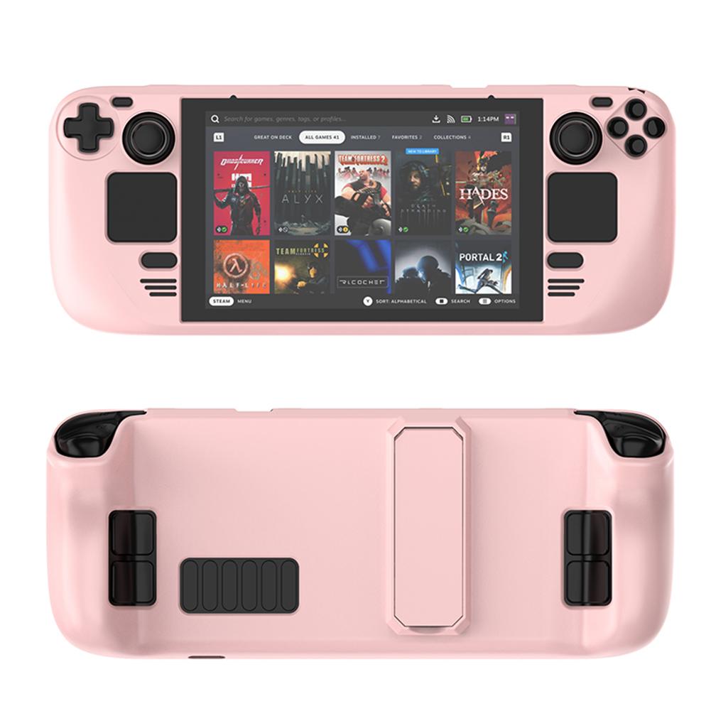 Game Console Cover Shell with Bracket Durable Protection Case with Stand for Steam Deck Game Console for Steam Deck Game Player