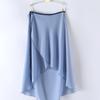 Elegant Women's Half-Skirt: Solid Color, Ballet-Inspired, Asymmetric Hem, Perfect for Dance.