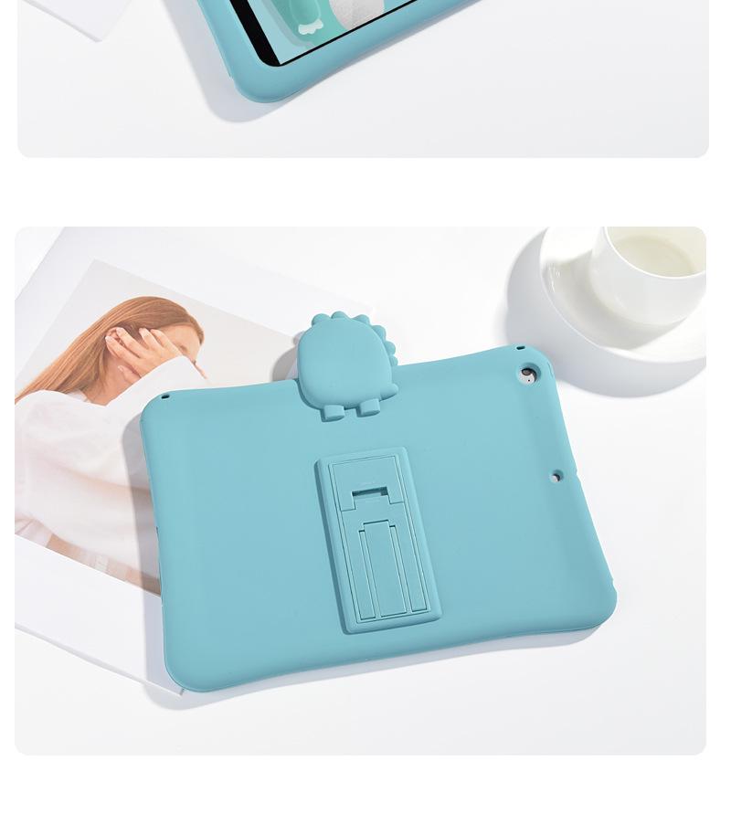 iPad 9/Air 4 Silicone Protective Case with Pen Slot - Cartoon Design for 10.9-inch, 10th Gen, and Mini 5/6 Tablets