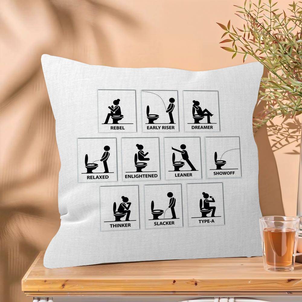 Abstract Humour Bad Smell Funny Cushion Cover Inches Farmhouse Decor Home Throw Pillow Covers for Couch Decorations
