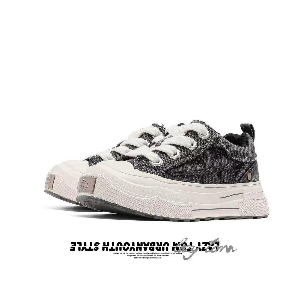 Zhuo Yuan Rhapsody Versatile Wear-Resistant Thick-Soled Canvas Sneakers for Men and Women
