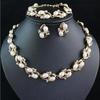 Shining Diva Fashion Latest Stylish Design Fancy Pearl Bracelet Earrings Necklace Jewellery