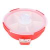 Electric Vacuum Divided Snack Serving Tray Snackle Container Platter for Vacuum Storage with 5 Removable Dishes Lid