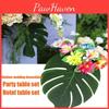 Premium Polyester Leaves For Elegant Hawaiian Luau And Moana Themed Party Table Decor