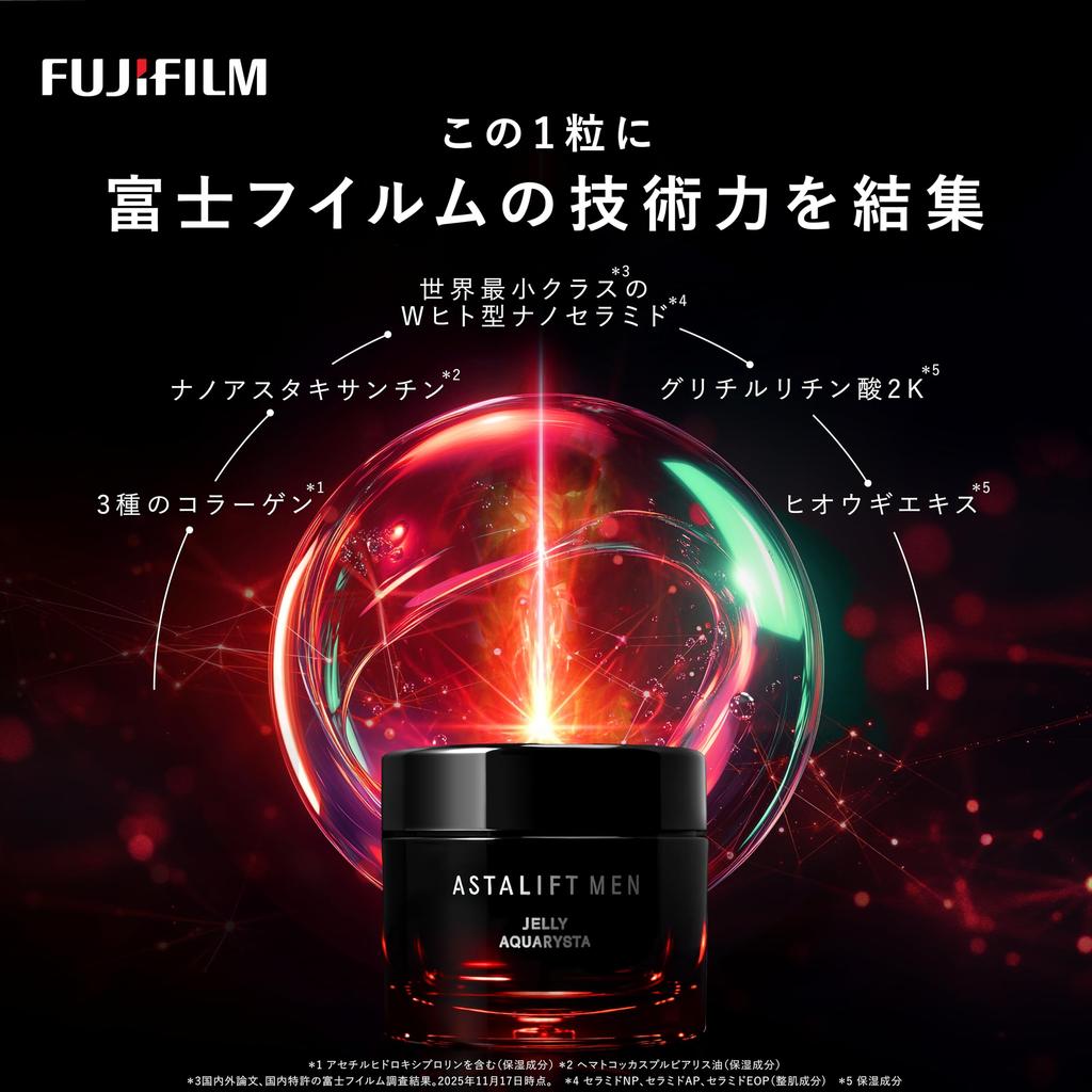 ASTALIFT MEN Jelly Aquarista 2 Store 6 extra (60g, approx. months' supply) Jelly-type pre-serum [Official Exclusive] (Includes 0.5g pouches) Men's