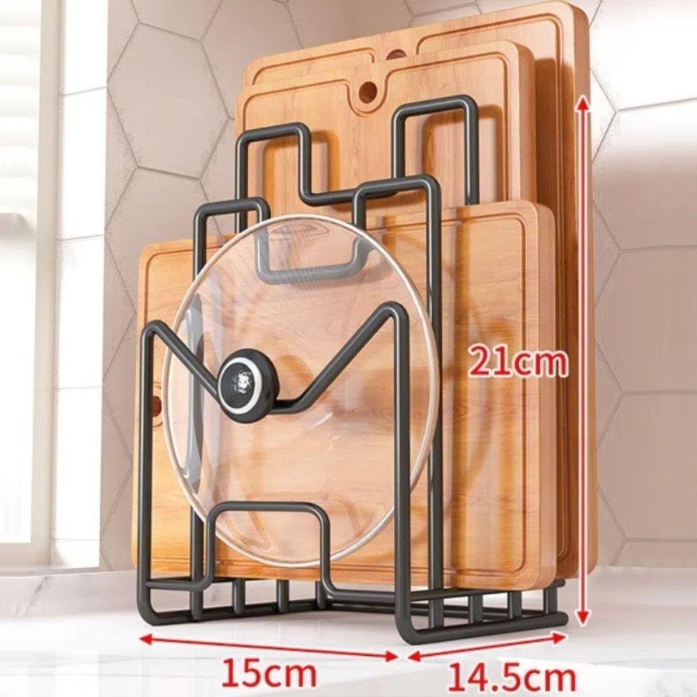 Platzsparender Schneidebretthalter Eisenkunst Schneidebrett Organizer Topfdeckelhalter Regal Zuhause