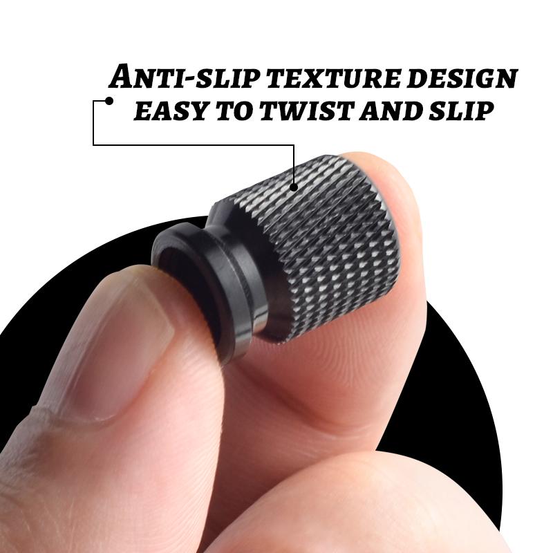 Aluminum ABT Logo Car Wheel Tire Valve Stem Caps Tyre Valve Covers For Skoda Seat Cupra TTRS RS5 RS4 A4 A5 Q3 Q5 Golf Polo 4pcs