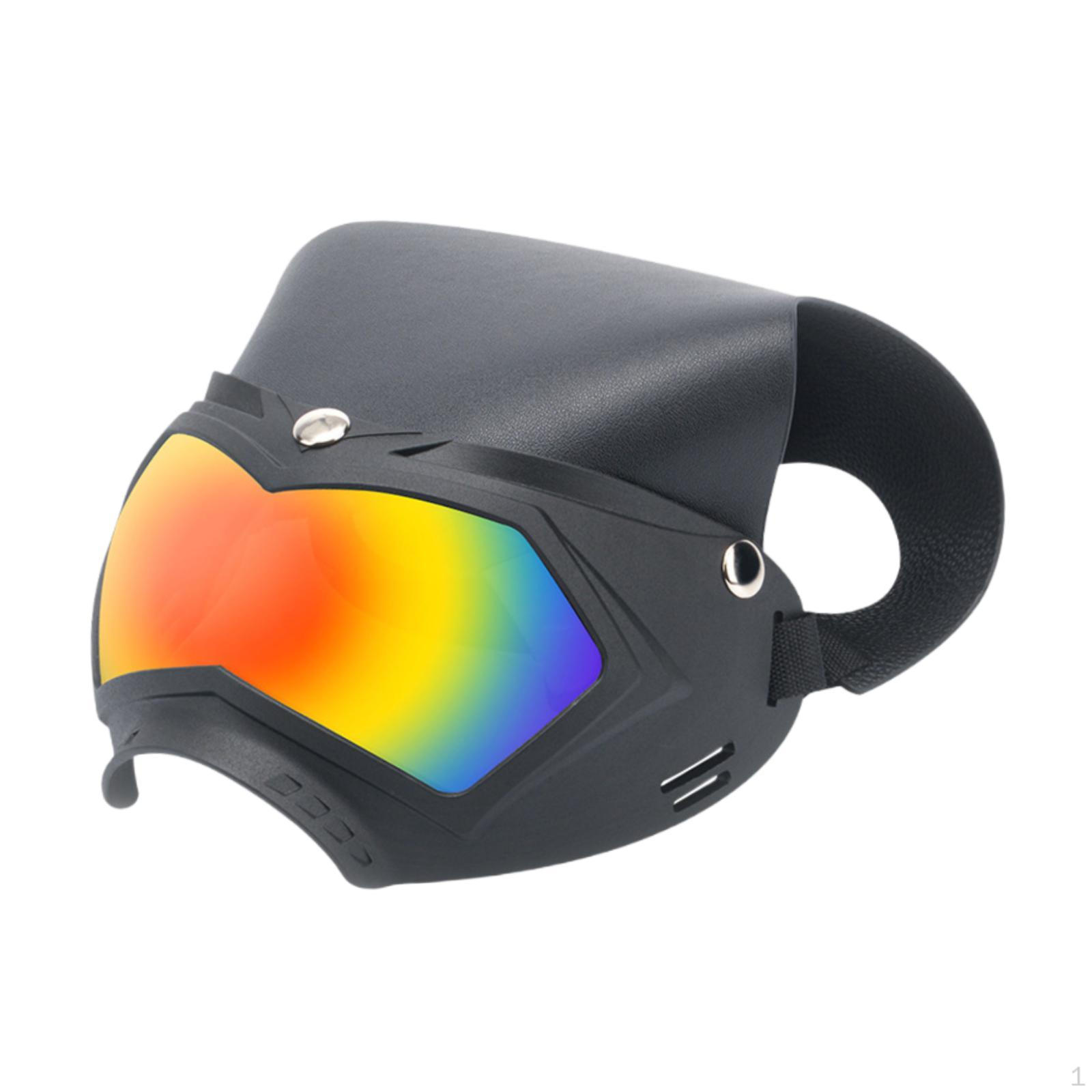 

Dog Goggles Sunglasses Decor Pet Eyeglasses Puppy Glasses for Outdoor Activity Holidays Parties Black Red