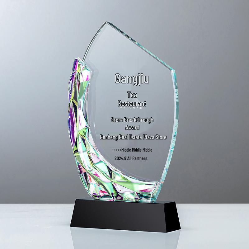 Premium Crystal Trophy for Outstanding Employee Recognition & Retirement Celebration