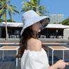 New Bucket Hat Women's Summer Double-sided Large Brim Sunshade Sun Protection Hat Face Protection UV Sun Hat