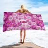 Floral Beach Towel Microfiber Quick Dry Botanical Flower Bath Towel Oversized Sand Free Travel Swim Towels Gift for Women Girl