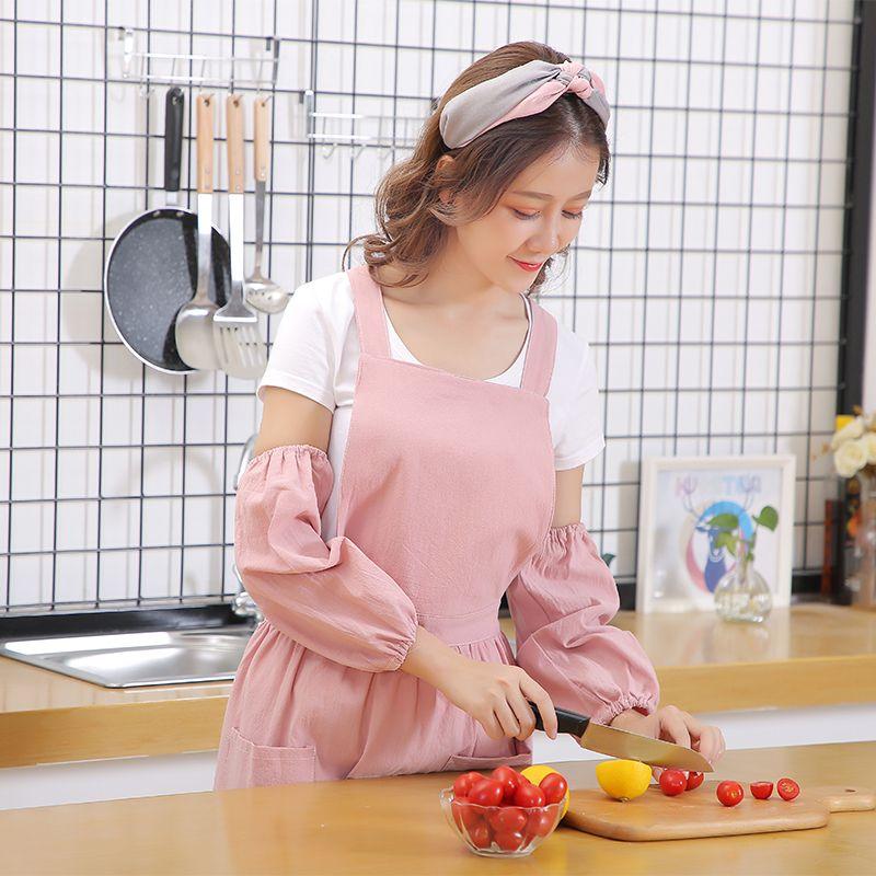Pure Cotton Lightweight Apron, Household Work Clothes, Kitchen Apron