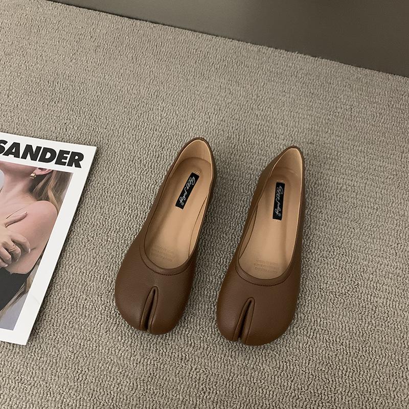 Mode Bailamos Damen Ballerinas 2025 Neue Sommermode Zehentrenner Ballerinas Damen Slipper Koreanischer Stil Weiche Slipper Loafer