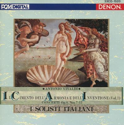 CD ANTONIO VIVALDI I SOLISTI ITALIANI  Il Cimento Dell Armonia E Dell In 33CO1520 Denon 1987 Japan Classical Used