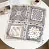70cm×70cm Retro Paisley Imitation Silk Square Scarf - Versatile Decorative Neck Scarf Shawl