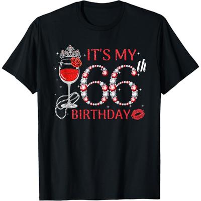 It's My 66th Birthday Queen 66 Years Old Tiara Crown Diamond T-Shirt