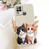 For Infinix Hot 10T 10S NFC 10i X659B X658E X689 X689C Cute Cat Flower Butterfly Cartoon Shockproof Soft Silicone Phone Case