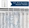 Nautical Shower Curtain, Coastal Lighthouse Compass Anchor Sailboat Bathroom Decorpolyester Fabric Waterproof Bathroom Curtain