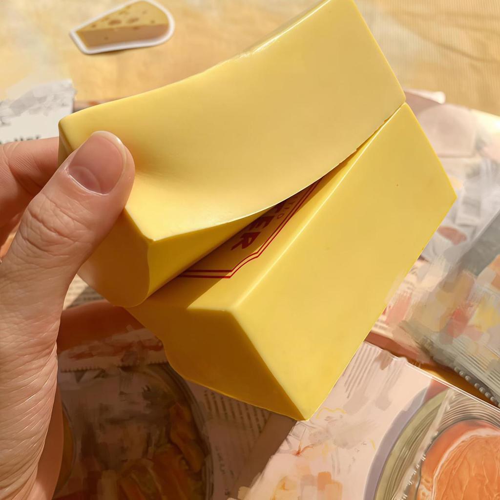 Stressabbau-Spielzeug Butterweich Langsam zurückfedernd Butterstick Quetschspielzeug Realistische Butterstangen Fidget Toy Zur Linderung von Angstzuständen